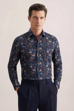 Фото рубашки Полуприлегающий силуэт Рубашка SEIDENSTICKER, цвет коричневый